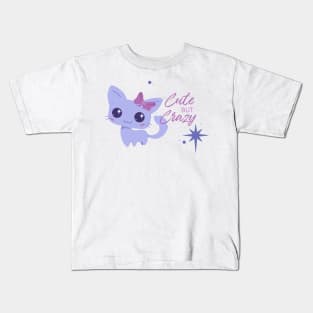 Cute but Crazy Cat Kids T-Shirt